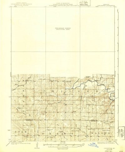 United States Geological Survey Darlington, MO (1925, 62500-Scale) digital map