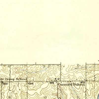 United States Geological Survey Darlington, MO (1925, 62500-Scale) digital map