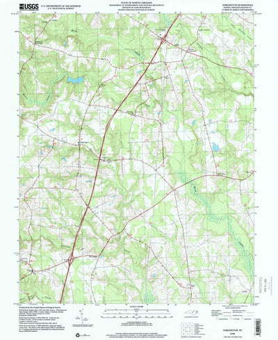 United States Geological Survey Darlington, NC (1998, 24000-Scale) digital map