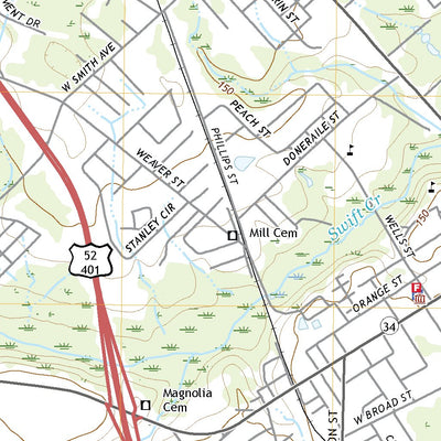 United States Geological Survey Darlington West, SC (2020, 24000-Scale) digital map