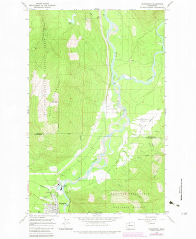United States Geological Survey Darrington, WA (1966, 24000-Scale) digital map