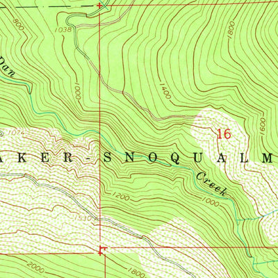 United States Geological Survey Darrington, WA (1966, 24000-Scale) digital map