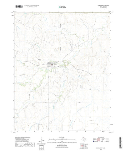 United States Geological Survey Darrouzett, TX (2022, 24000-Scale) digital map