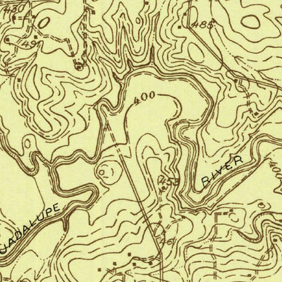 United States Geological Survey Darst Creek, TX (1924, 48000-Scale) digital map