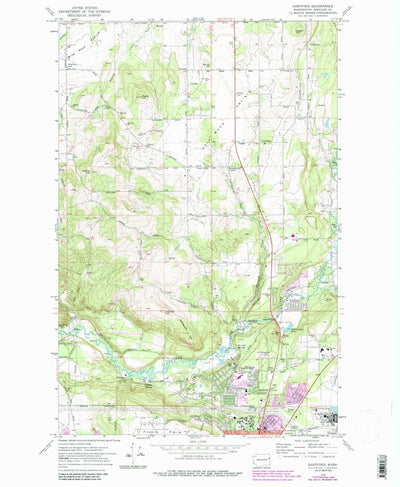 United States Geological Survey Dartford, WA (1973, 24000-Scale) digital map