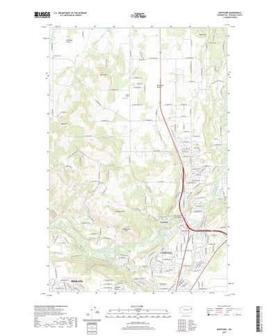 United States Geological Survey Dartford, WA (2020, 24000-Scale) digital map