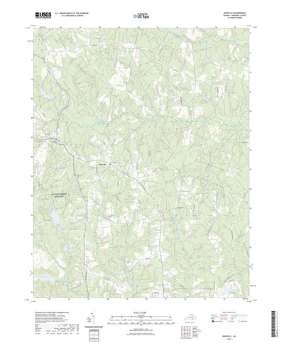 United States Geological Survey Darvills, VA (2022, 24000-Scale) digital map