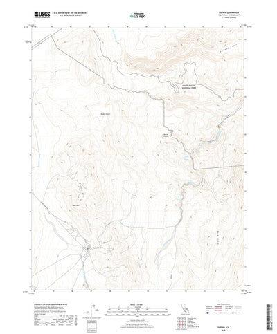 United States Geological Survey Darwin, CA (2018, 24000-Scale) digital map