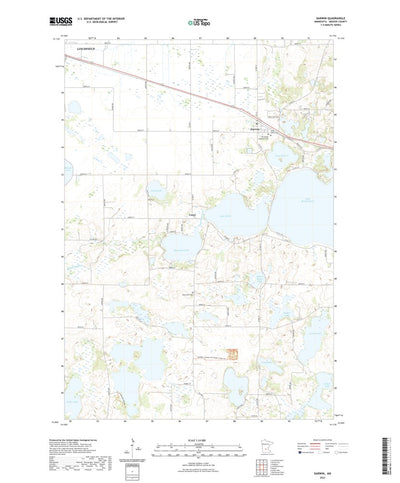 United States Geological Survey Darwin, MN (2022, 24000-Scale) digital map