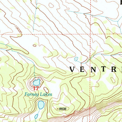 United States Geological Survey Darwin Peak, WY (1996, 24000-Scale) digital map