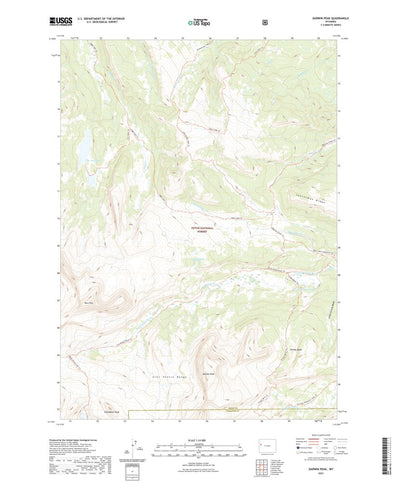 United States Geological Survey Darwin Peak, WY (2021, 24000-Scale) digital map