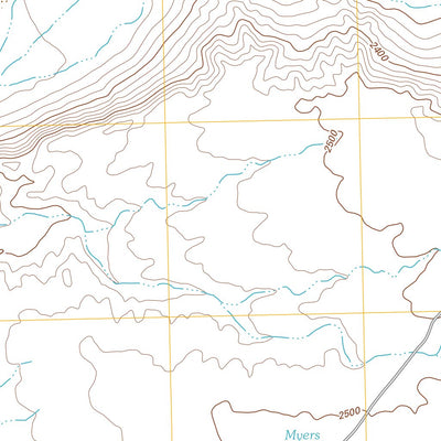 United States Geological Survey Date Creek Ranch NW, AZ (2011, 24000-Scale) digital map