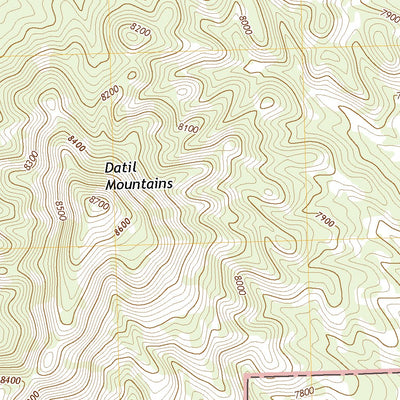 United States Geological Survey Datil, NM (2020, 24000-Scale) digital map