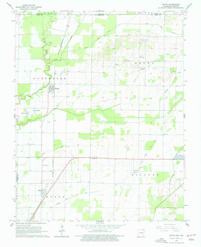 United States Geological Survey Datto, AR-MO (1964, 24000-Scale) digital map