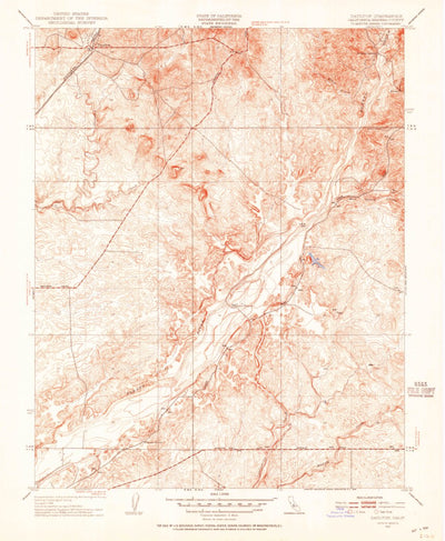 United States Geological Survey Daulton, CA (1942, 24000-Scale) digital map