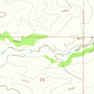 United States Geological Survey Dave Canyon, UT (1964, 24000-Scale) digital map