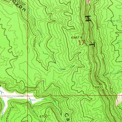 United States Geological Survey Dave Canyon, UT (1964, 24000-Scale) digital map