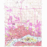 United States Geological Survey Davenport East, IA-IL (1953, 24000-Scale) digital map