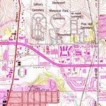 United States Geological Survey Davenport East, IA-IL (1953, 24000-Scale) digital map