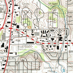 United States Geological Survey Davenport East, IA-IL (1993, 24000-Scale) digital map