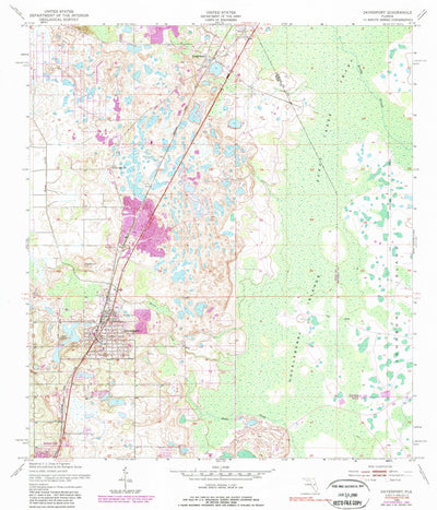 United States Geological Survey Davenport, FL (1953, 24000-Scale) digital map