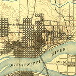 United States Geological Survey Davenport, IA-IL (1891, 62500-Scale) digital map