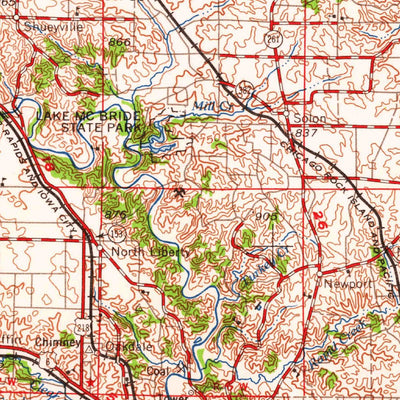 United States Geological Survey Davenport, IA-IL (1962, 250000-Scale) digital map