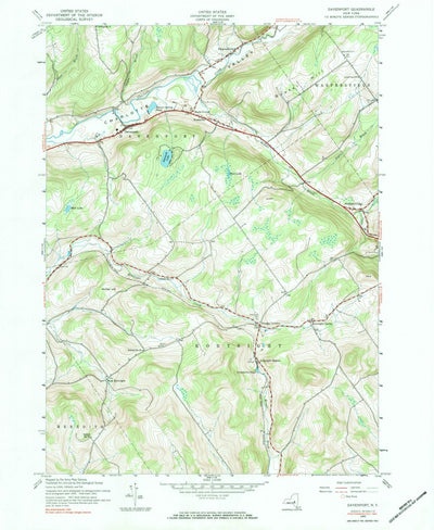 United States Geological Survey Davenport, NY (1943, 24000-Scale) digital map