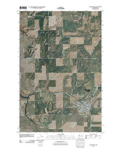 United States Geological Survey Davenport, WA (2011, 24000-Scale) digital map
