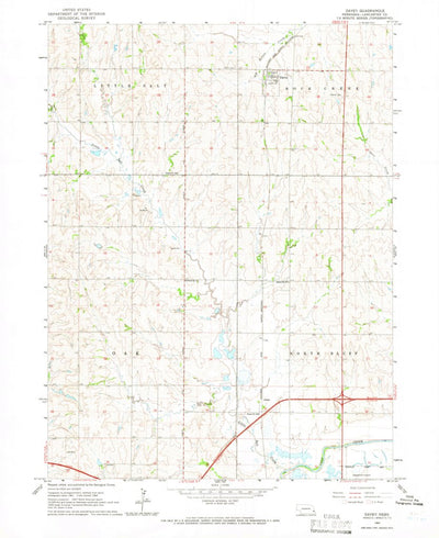 United States Geological Survey Davey, NE (1964, 24000-Scale) digital map
