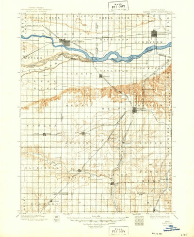United States Geological Survey David City, NE (1899, 125000-Scale) digital map
