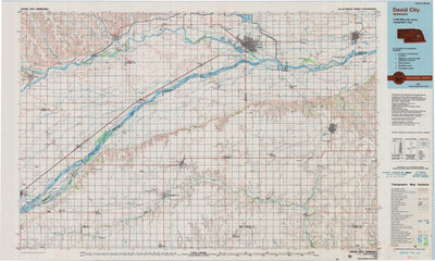 United States Geological Survey David City, NE (1985, 100000-Scale) digital map