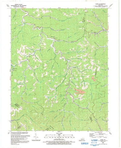 United States Geological Survey David, KY (1992, 24000-Scale) digital map