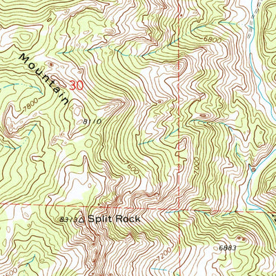 United States Geological Survey Davidson Flats, WY (1968, 24000-Scale) digital map