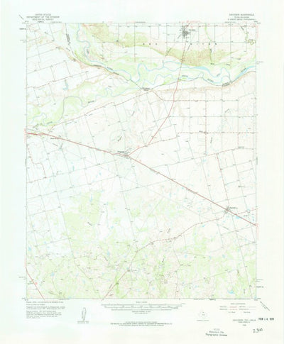 United States Geological Survey Davidson, OK-TX (1958, 62500-Scale) digital map
