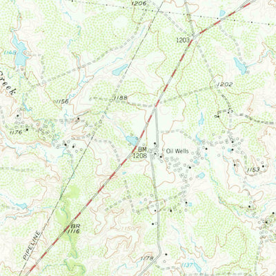 United States Geological Survey Davidson, OK-TX (1958, 62500-Scale) digital map