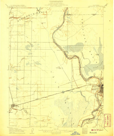 United States Geological Survey Davis, CA (1907, 62500-Scale) digital map