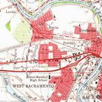 United States Geological Survey Davis, CA (1954, 62500-Scale) digital map