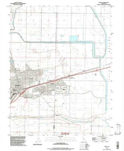 United States Geological Survey Davis, CA (1992, 24000-Scale) digital map