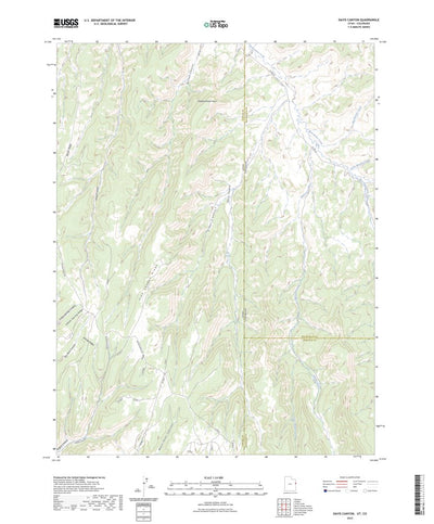 United States Geological Survey Davis Canyon, UT (2023, 24000-Scale) digital map