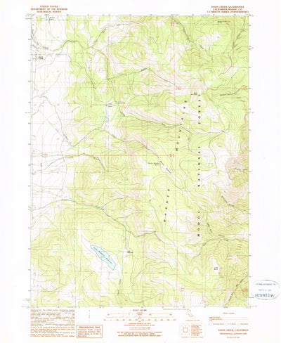 United States Geological Survey Davis Creek, CA (1990, 24000-Scale) digital map