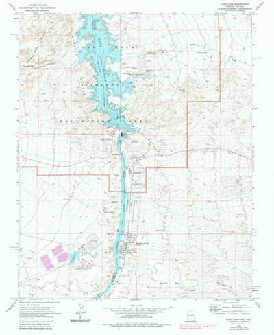 United States Geological Survey Davis Dam, AZ-NV (1970, 24000-Scale) digital map