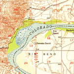 United States Geological Survey Davis Dam, AZ-NV-CA (1952, 62500-Scale) digital map
