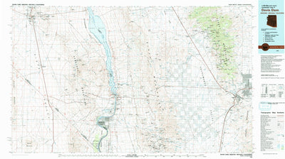 United States Geological Survey Davis Dam, AZ-NV-CA (1982, 100000-Scale) digital map