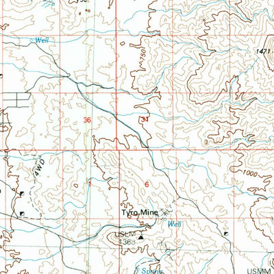 United States Geological Survey Davis Dam, AZ-NV-CA (1982, 100000-Scale) digital map