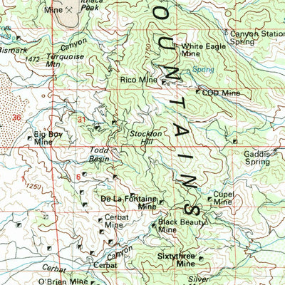United States Geological Survey Davis Dam, AZ-NV-CA (1982, 100000-Scale) digital map