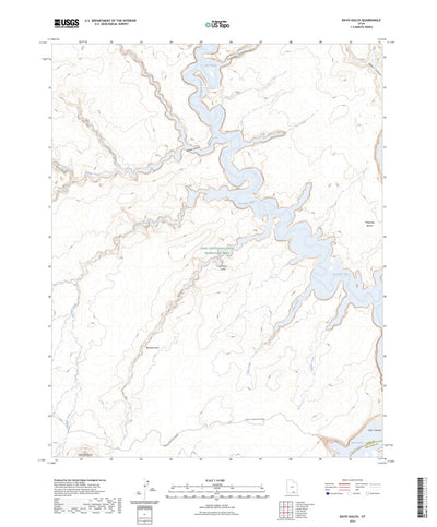 United States Geological Survey Davis Gulch, UT (2023, 24000-Scale) digital map