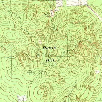 United States Geological Survey Davis Hill, TX (1984, 24000-Scale) digital map