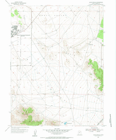 United States Geological Survey Davis Knolls, UT (1955, 24000-Scale) digital map