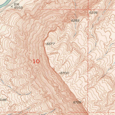 United States Geological Survey Davis Mesa, CO (1960, 24000-Scale) digital map